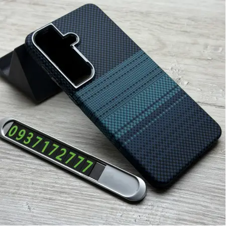 Чохол Fibra Carbonite MagSafe (Blue Stipes) на Samsung S26 