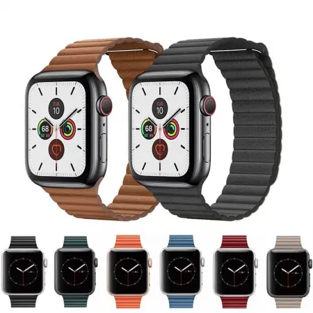 Ремінець Leather Loop Magnetic на Apple Watch 44 mm/ 45 mm/ Ultra 