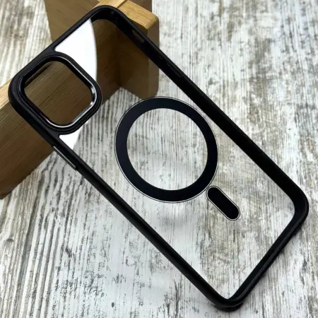 Чохол Clear Metal MagSafe на iPhone 11