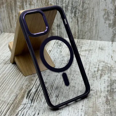 Чохол Clear Metal MagSafe на iPhone 12/ 12 Pro 