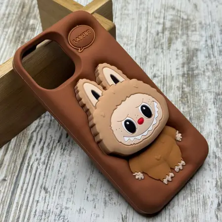 Чохол Labubu Pop Socket на iPhone 13 Pro Max 