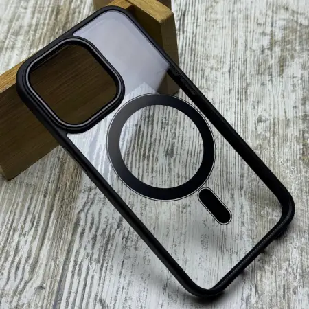 Чохол Clear Metal MagSafe на iPhone 13 Pro 