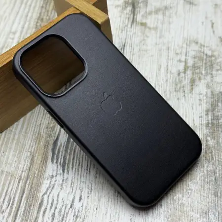Чохол Leather Case на iPhone 14 Pro Max (Black) 