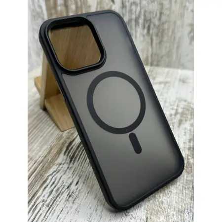 Чохол Matt MagSafe Premium Black на iPhone 14 Pro Max 