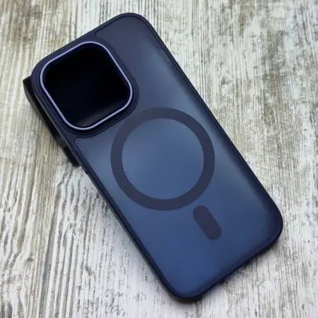 Чохол матовий Matte Color MagSafe на iPhone 14 Pro Max (Синій) 