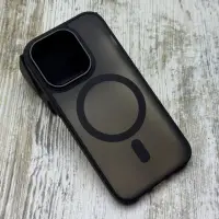 Чохол матовий Matte Color MagSafe на iPhone 14 Pro Max (Black) 