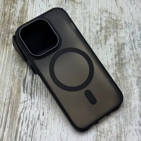 Чохол матовий Matte Color MagSafe на iPhone 14 Pro Max (Black) 