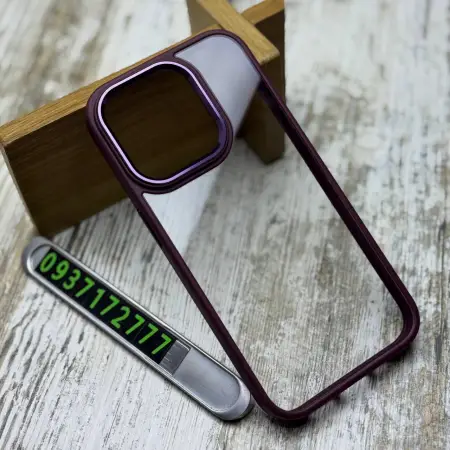 Чохол Clear Metal на iPhone 15 Pro Max (Dark Cherry) 