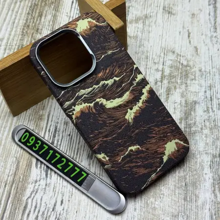 Чохол Fibra Carbonite MagSafe на iPhone 15 Pro Max (Ocean Wave)