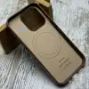 Чохол Leather Case MagSafe на iPhone 15 Pro