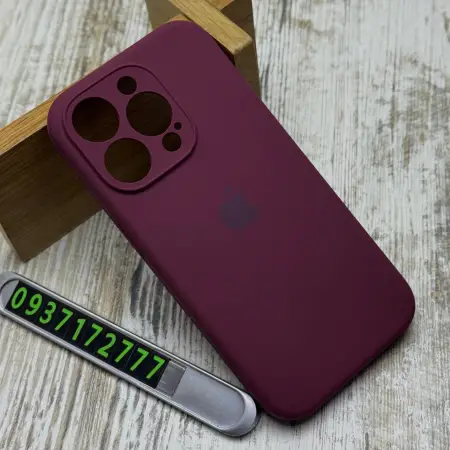 Чохол Silicone Case Camera на iPhone 15 Pro (47-Plum) 