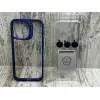 Чохол Clear Metal Stand на iPhone 15 Pro Max
