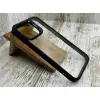 Чохол Clear Metal Stand на iPhone 15 Pro Max