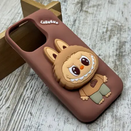 Чохол Labubu Pop Socket на iPhone 15 Pro Max 