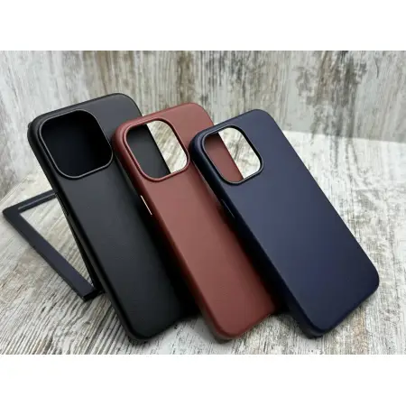 Чохол Leather Case MagSafe  на iPhone 15 Pro Max 