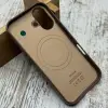 Чохол Leather Case MagSafe (Taupe) на iPhone 16