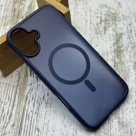 Чохол Matt MagSafe Premium на iPhone 16 Plus (Deep Navy) 