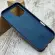 Чохол Leather Case MagSafe (Blue) на iPhone 16 Pro
