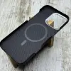 Чохол Kevlar Carbon MagSafe на iPhone 16 Pro
