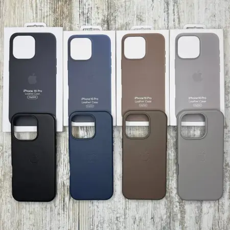 Чохол Leather Case MagSafe на iPhone 16 Pro  