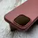 Чохол Leather Case MagSafe на iPhone 16 Pro (Umber)