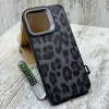 Чохол Kajsa Leather Case MagSafe на iPhone 16 Pro Max (Leopard)