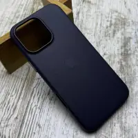 Чохол Leather Case MagSafe на iPhone 16 Pro Max (Ink)