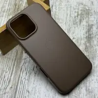 Чохол Leather Case MagSafe на iPhone 16 Pro Max (Stone Gray)