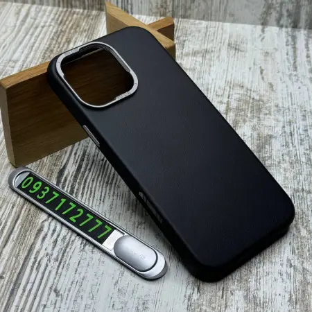 Чохол Leather Case New with MagSafe на iPhone 16 Pro Max 