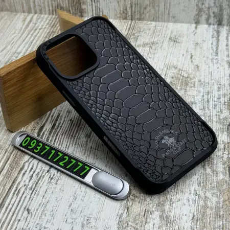 Чохол Polo Knight на iPhone 16 Pro Max Black 