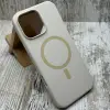 Чохол Silicone Case with MagSafe на iPhone 16 Pro (бежевий)