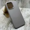 Чохол Leather Case MagSafe на iPhone 16 Pro Max Gray