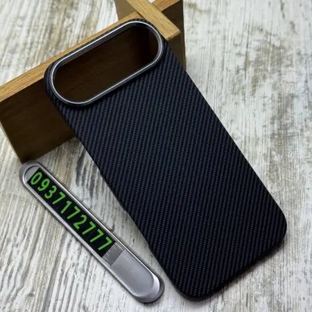 Чохол Unibit Carbonite MagSafe на iPhone 17 Air (Black Stripes) 
