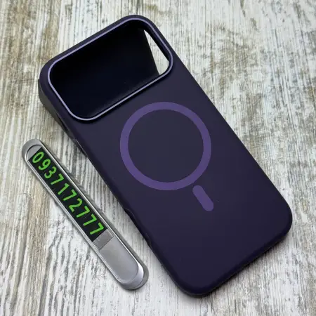 Чохол FIBRA Silicone OmniMag на iPhone 18 Pro/ 17 Pro (Dark Purple) 