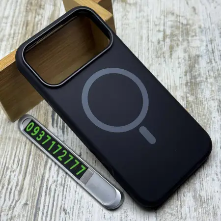 Чохол FIBRA Silicone OmniMag на iPhone 17 Pro (Black) 