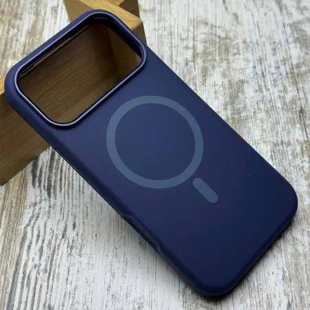 Чохол FIBRA Silicone OmniMag на iPhone 17 Pro Max (Синій) 