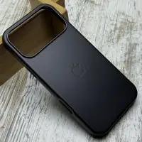 Чохол Leather Case MagSafe на iPhone 17 Pro (Чорний) 