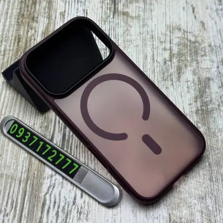 Чохол Matt MagSafe Premium на iPhone 18 Pro/ 17 Pro (cherry red) 