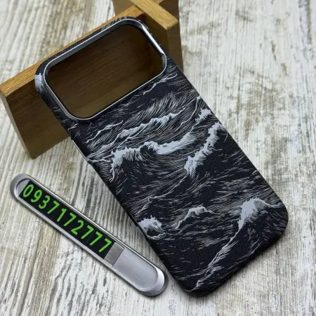 Чохол WAVE Gleam MagSafe на iPhone 17 Pro (Black ocean) 