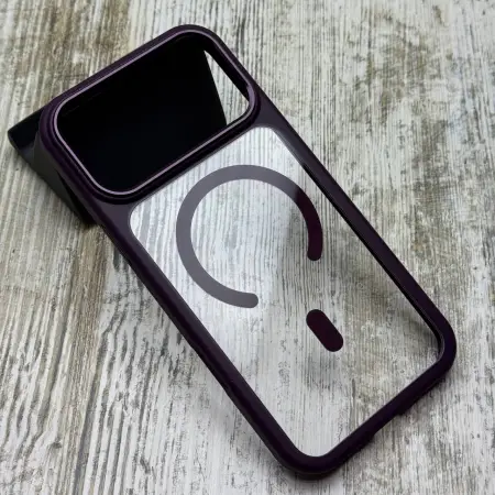 Чохол Berlia Clear Metal MagSafe на iPhone 18 Pro/ 17 Pro 
