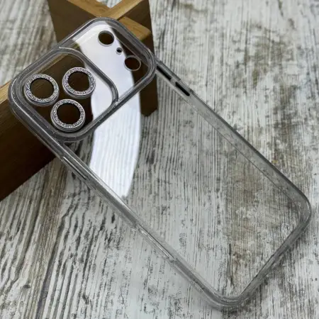 Чохол Fibra Bling Side прозорий для iPhone 17 Pro – Надійність та стиль 