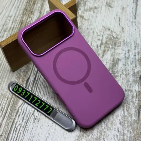 Чохол FIBRA Silicone OmniMag на iPhone 17 Pro Max (Purple) 