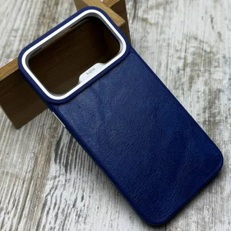 Чохол Kajsa Crazy Horse MagSafe на iPhone 17 Pro (Blue) 