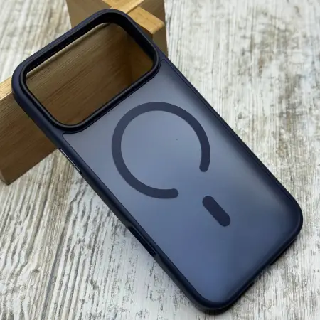 Чохол Matt MagSafe Premium на iPhone 17 Pro (синій)