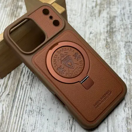 Чохол POLO Primo MagSafe коричневий на iPhone 17 Pro – комфорт щодня 