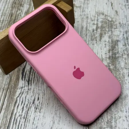 Чохол софттач Silicone Case на 17 Pro Max (Pink) 