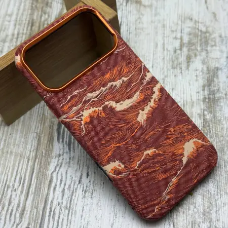 Чохол WAVE Gleam MagSafe на iPhone 17 Pro Max (Orange Ocean) 