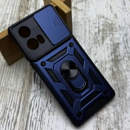 Чохол Armor Ring Case на Motorola Edge 50 Fusion (Синій) 