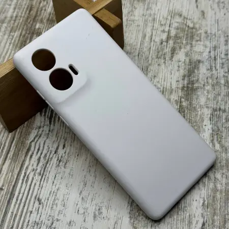 Чохол Silicone Case на Motorola Edge 50 Fusion(білий)