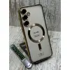 Прозорий Chrome MagSafe чохол для Galaxy A35 — металевий блиск та комфорт